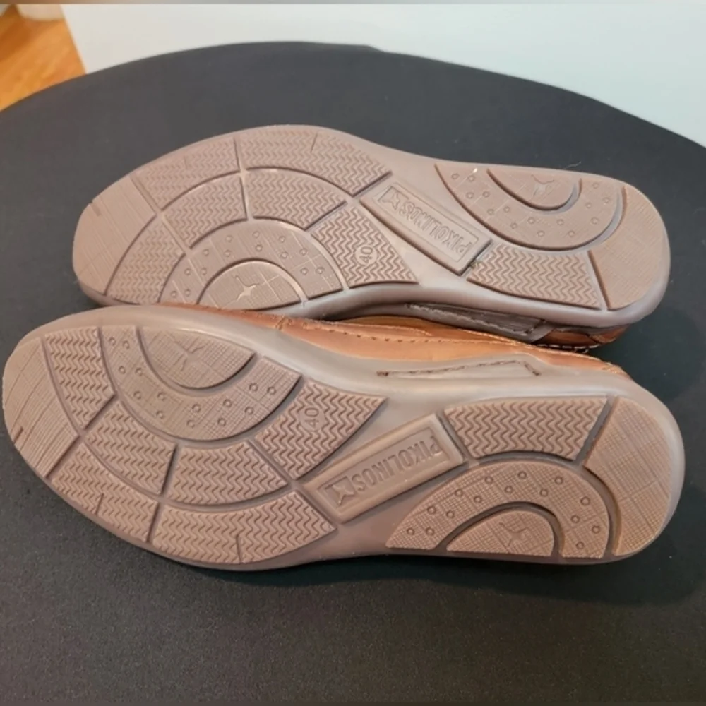 Pikolinos Cuero Brown Leather‎ Oxford Lace Up Flat Shoes EUR 40